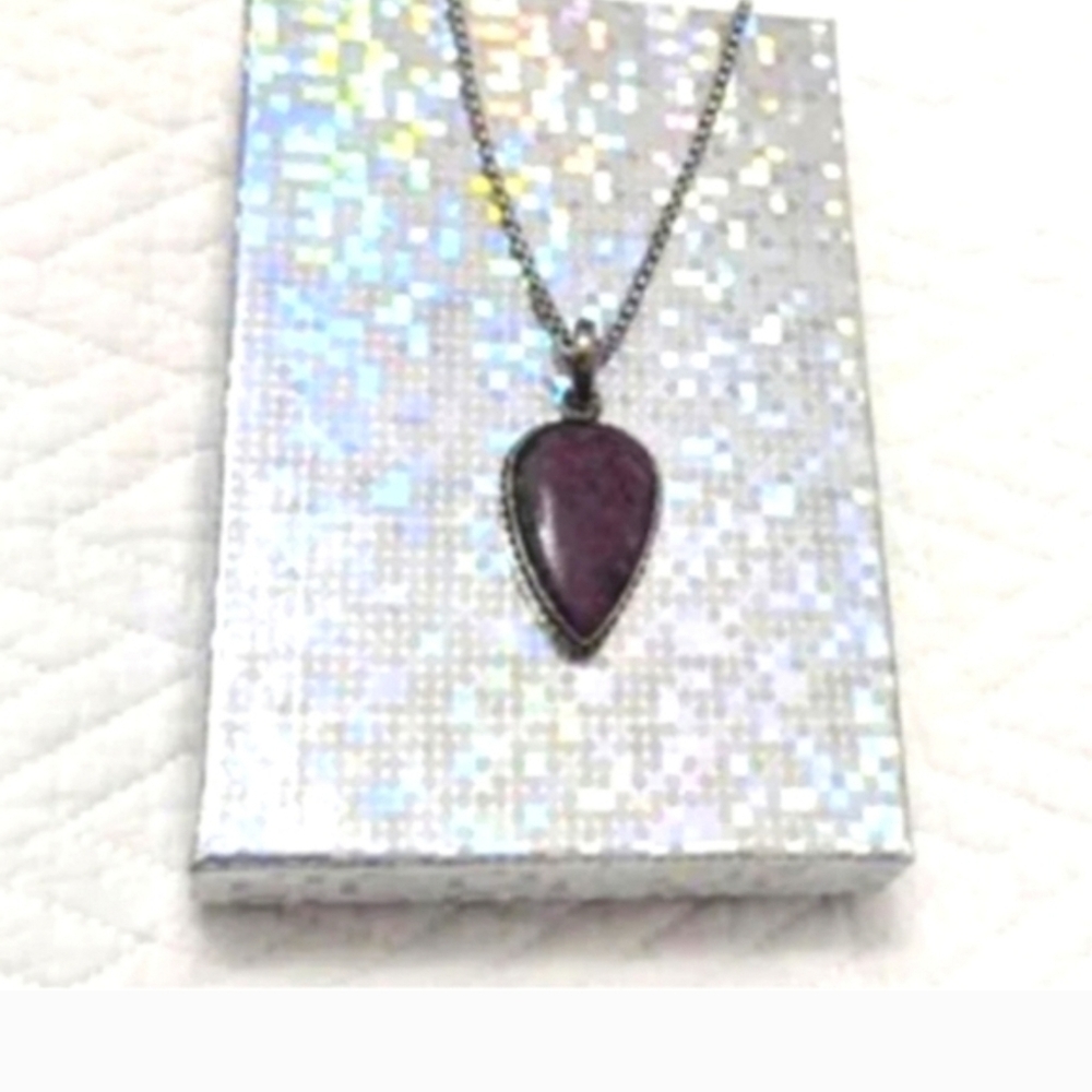 Ruby Zoisite Natural Gemstone Sterling Silver Cha… - image 5